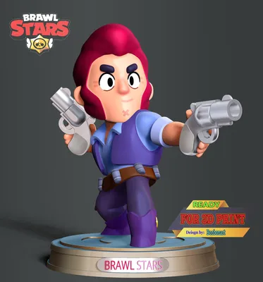 Colt Brawl Stars - Готовая к печати 3D-модель от Bon Bon Art картинки