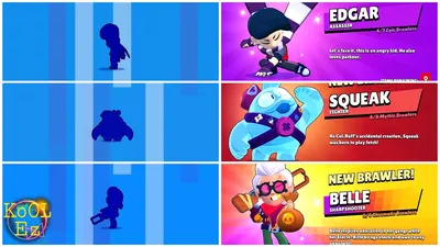 Все Brawlers Unlocking Animation — Новые фоны (обновление Belle & Squeak) l Brawl Stars — YouTube картинки