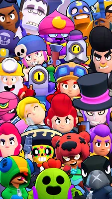 Скачать обои Улыбающиеся персонажи из Brawl Stars картинки