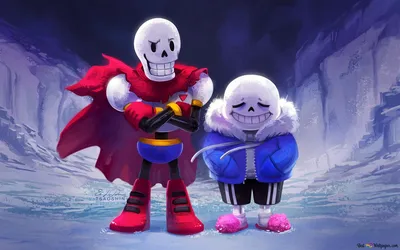 Undertale - Папирус и Санс HD загрузка обоев картинки