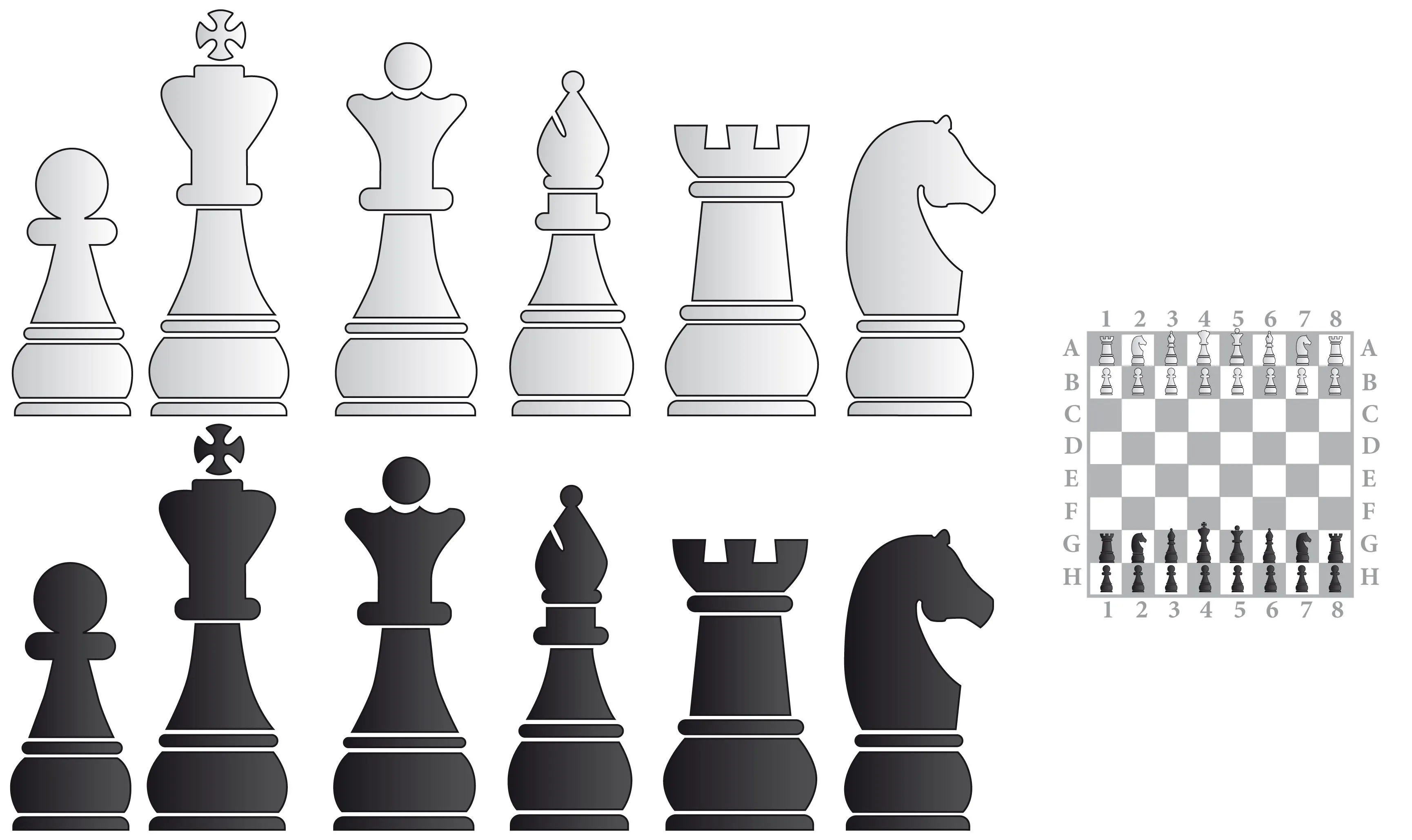 Сколько фигур на шахматной доске отличается по цвету? Узнайте количество предметов белого и черного цвета!