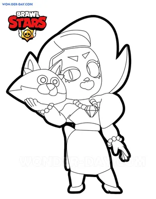 Lola Brawl Stars coloring pages | Free coloring pages картинки