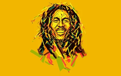 Обои для рабочего стола Bob Marley Знаменитости Векторная графика картинки