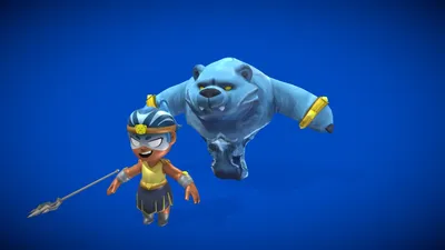 Элементаль Нита из Brawl Stars - Скачать бесплатную 3D модель от axuhakan (@axuhakan) [1d0a3b8] картинки