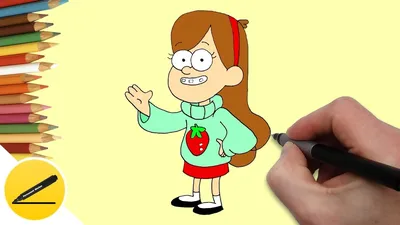 How to Draw Mabel from Gravity Falls ✿ Draw Gravity Falls ✿ Drawing for  kids - YouTube картинки