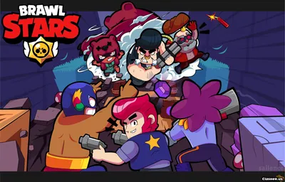 bs, звезды драки, веселье, фон, драка - Обои для рабочего стола Brawl Stars | Clasher.us картинки