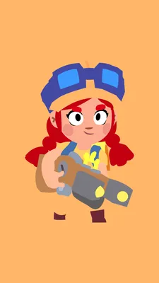 I've made my 6th brawler wallpaper, Jessie! : Brawlstars картинки