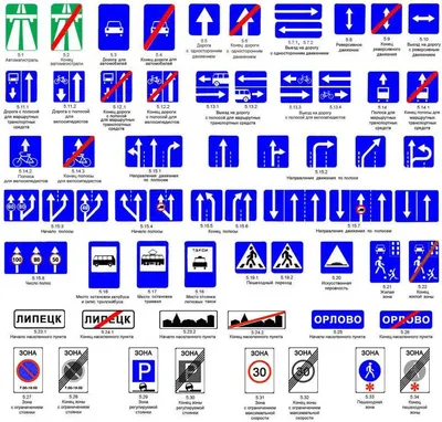 Знаки правил дорожного движения: обозначения, пояснения картинки