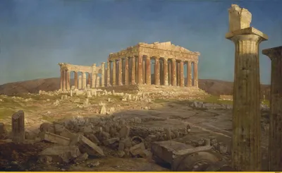 Парфенон (1871) / красивые картинки :: Frederic Edwin Church :: картина ::  руины :: древняя греция :: Парфенон :: art (арт) / картинки, гифки,  прикольные комиксы, интересные статьи по теме. картинки