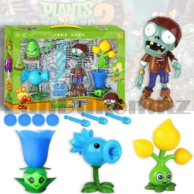 Набор фигурок растения против зомби Plants vs zombies картинки