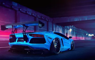 Обои Lamborghini, Blue, LP700-4, Aventador, Liberty Walk картинки на  рабочий стол, раздел lamborghini - скачать картинки