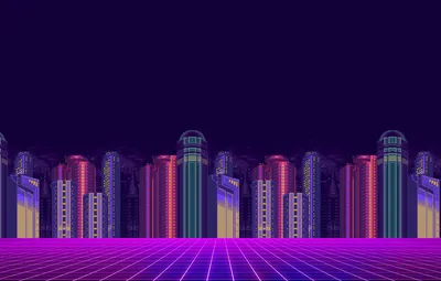 Обои Минимализм, Город, Фон, Пиксели, 8bit, Electronic, 8бит, 8 bit, bit,  Synth, Retrowave, Синти, Synthwave, Synth pop, 8 Бит картинки на рабочий  стол, раздел минимализм - скачать картинки