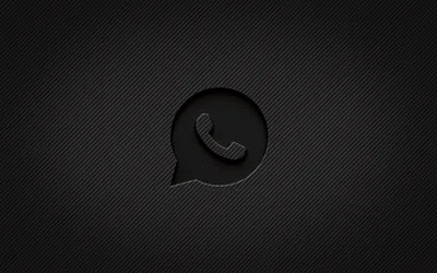 Скачать обои WhatsApp carbon logo, 4k, grunge art, carbon background,  creative, WhatsApp black logo, social network, WhatsApp logo, WhatsApp для  монитора с разрешением 3840x2400. Картинки на рабочий стол картинки