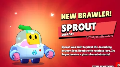 Sprout Brawl Stars, Mythischer Brawler – Макс Винклер картинки