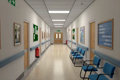 Hospital Hall | 3D model | Hospital interior design, Hospital design,  Clinic interior design картинки