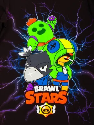 Футболка Brawl Stars Leon Spike Crow Бравл Старс Dream cotton 16244080  купить в интернет-магазине Wildberries картинки