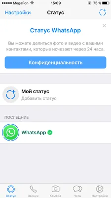 Статус из фото и видео в WhatsApp. Истории в вотсап картинки