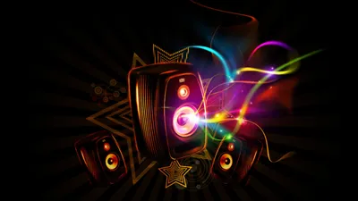 Картинка Dark Speakers для телефона и на рабочий стол рабочего стола  1920x1080 Full HD картинки