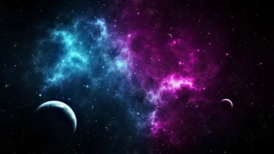 Скачать обои на рабочий стол бесплатно без регистрации в формате 1920x1080.  Свечение в космосе. Космос, планета, свечение, дымка. картинки