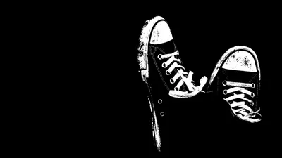 рисунки на черном фоне | Black hd wallpaper, Black and white wallpaper,  Converse wallpaper картинки