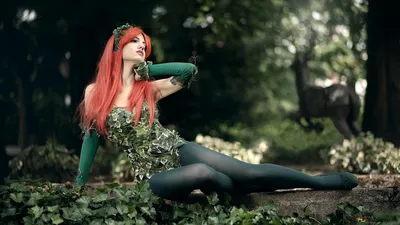 Комиксы DC Poison Ivy косплей 2K обои скачать картинки