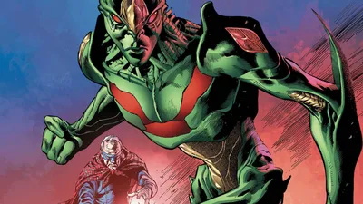 Скачать обои Martian Manhunter Comic Artwork картинки