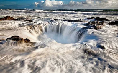 Колодец Тора, США, фото, врата тора, Thor's Well картинки