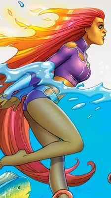 Обои ID: 454675 / Comics Starfire Phone Wallpaper, DC Comics, Starfire (DC Comics), Рыжие волосы, 720x1280 скачать бесплатно картинки