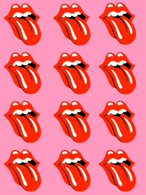 Скачать обои Опрятный узор Rolling Stones картинки