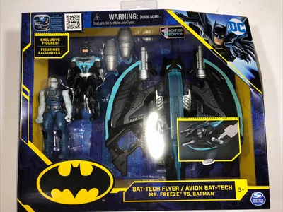 DC mr.Freeze vs Batman Bat-Tech Flyer от Spin Master | eBay картинки