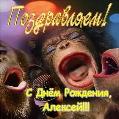 Открытки и прикольные картинки с днем рождения для Алексея, Леши, Лехи и  Лешеньки картинки