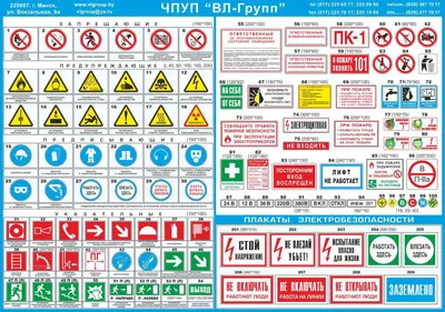 Знаки по пожарной безопасности и охране труда картинки