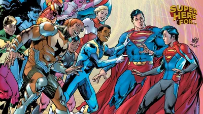 72844 Legion Of Super-Heroes HD, Lightning Lad, Timber Wolf (DC Comics), Bouncing Boy, Superman, Brainiac 5 - Rare Gallery HD Wallpapers картинки