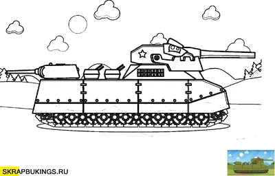 Раскраски (Мультики про танки), распечатать раскраски танкомульт картинки