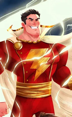 Shazam!, супергерой, молния, арт, 950x1534 обои | капитан марвел шазам, шазам комиксы dc, супергерой шазам картинки