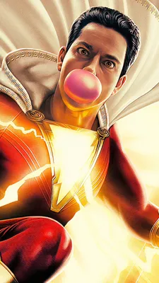 ID обоев: 382773 / Кино Шазам! Обои для телефона, Shazam (DC Comics), Zachary Levi, DC Comics, Billy Batson, Bubble Gum, 1080x1920 скачать бесплатно картинки