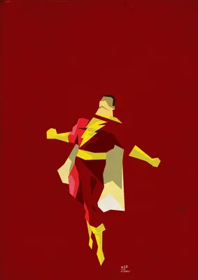 Скачать обои Shazam Vector Art картинки