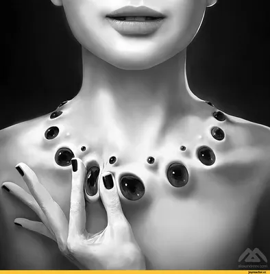 Necklace / Alex Andreev :: Мрачные картинки :: монохром :: artist ::  Трипофобия :: art (арт) / смешные картинки и другие приколы: комиксы, гиф  анимация, видео, лучший интеллектуальный юмор. картинки