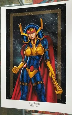 Sexy Big Barda DC Comics Mitch Foust впечатлений от 13 X 19 # oa-05 | eBay картинки