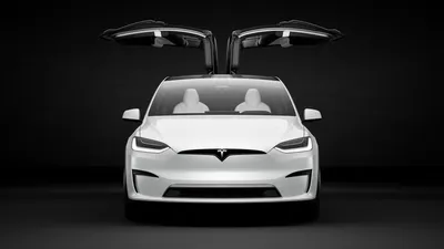 Tesla Model X Plaid HD обои и фон картинки