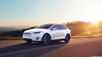 Tesla Model X SUV Electric Car - White, Sunset Ultra HD обои для рабочего стола: широкоэкранный \ u0026 UltraWide Desktop \ u0026 ноутбук : Multi Display, Dual \ u0026 Triple Monitor : Tablet : Smartphone картинки