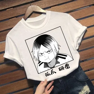 Хайкюу Мода Японское Аниме Футболка Мужчины Смешные Kenma Kozume Футболка  Повседневная Крутая Уличная Одежда Футболка Пара Хип-Хоп Топ Tee Мужской  купить недорого — выгодные цены, бесплатная доставка, реальные отзывы с фото  — картинки