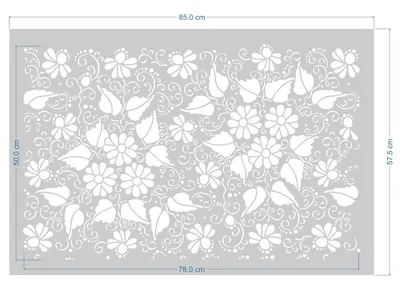 Многоразовый обойный трафарет \ картинки