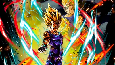 Majin Vegeta as Dragon Ball Z [Dragon Ball Legends Arts] для рабочего стола 4K Вторичное изображение для загрузки картинки