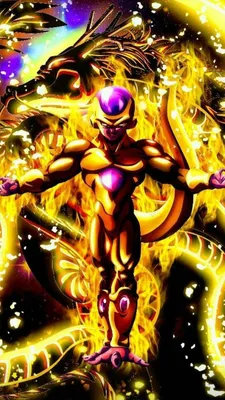 Золотые обои Frieza от Lord_Frieza | с717 | Dibujos de goku черный, Dragones, Figuras de goku картинки