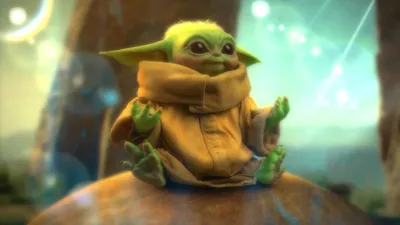 Грогу Маленький Йода Baby Yoda 4K - Живые Обои - DesktopHut Видео Обои |  Живые Обои картинки