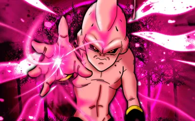 435034 аниме мальчики, Dragon Ball, Dragon Ball FighterZ, Dragon Ball Z, kid buu, розовый - Rare Gallery HD Wallpapers картинки