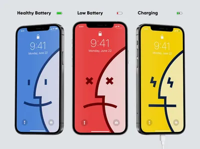 Как менять обои iPhone в зависимости от уровня заряда батареи картинки