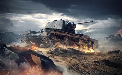 Фото World of Tanks Танки KV-1, USSR компьютерная игра картинки