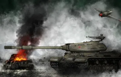 Обои дым, World of Tanks, ИС-4, Мир Танков, Советский Танк, тт 10 лвл, WOT,  ИС4 картинки на рабочий стол, раздел игры - скачать картинки